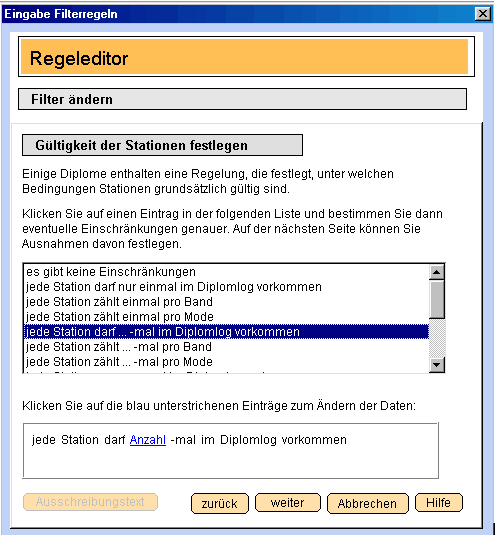 Filtereditor fr Diplomauswertungen 2