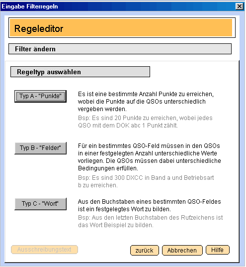 Regeleditor fr Diplomauswertungen